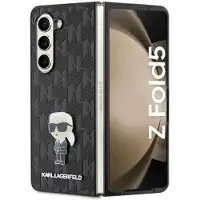 Karl Lagerfeld Saffiano Monogram Ikonik Pin-etui for Samsung Galaxy Z Fold 5 - svart