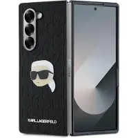 Karl Lagerfeld Saffiano Monogram Head Pin-etui til Samsung Galaxy Z Fold 6 - Svart