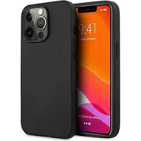 Mercedes AMG Leather Hot Stamped-etui i lær for iPhone 13 Pro / 13 6,1" - Svart