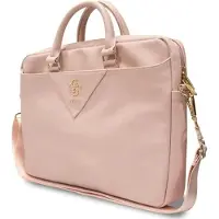 GUESS Triangle 4G-veske for en 16" bærbar datamaskin - rosa