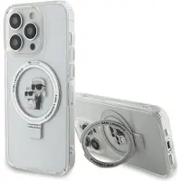 Karl Lagerfeld KLHMP14LHMRSKCH iPhone 14 Pro 6,1" hvit hardcase Ringstativ Karl&Choupette MagSafe