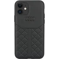 Audi Genuine Leather iPhone 12/12 Pro 6,1" svart/svart hardcase AU-TPUPCIP12P-Q8/D1-BK