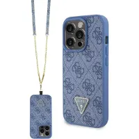GUESS GUHCP15LP4TDSCPB iPhone 15 Pro 6,1" blå/blå hardcase Crossbody 4G Metal Logo