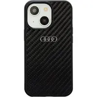 Audi karbonfiber iPhone 14 6,1" svart/svart hardcase AU-TPUPPCIP14-R8/D2-BK