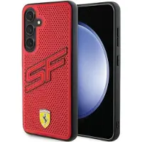 Ferrari Big SF perforert etui for Samsung Galaxy S24+ - rød