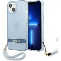 GUESS GUHCP13SHTSGSB iPhone 13 mini 5,4" blå / blå hardcase Gjennomsiktig Stap