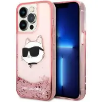 Karl Lagerfeld KLHCP14LLNCHCP iPhone 14 Pro 6,1" rosa/rosa hardcase Glitter Choupette Head