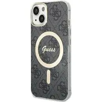 GUESS IML 4G MagSafe-etui for iPhone 15 - svart