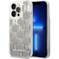 Karl Lagerfeld KLHCP14LLMNMS iPhone 14 Pro 6.1 "hardcase sølv / sølv Liquid Glitter Monogram