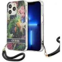 GUESS GUHCP13LHFLSB iPhone 13 Pro / 13 6,1" blå/blå hardcase Flower Strap