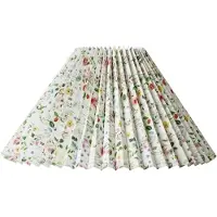 Nielsen Plissegardin blomster Hacienda side 23 cm grønn