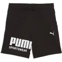 Puma Sport Graphic Shorts Youth, Clothing, Black, 9-10Y
