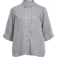 Object Kortermet Denimskjorte