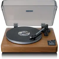 Lenco LBTA-165WD Fully Automatic Bluetooth Turntable Wood