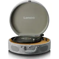 Lenco LS-66GY platespiller med høyttalere og AT-3600 pickup