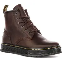 Dr. Martens for man. 41681200 Brookline Chukka Dark Brown Leather Ankle Boots (40), Flat, Laces, Casual