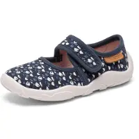Bisgaard Tøfler - Noos - Maddy - Wild Flower Blue - - 24 - Tøfler