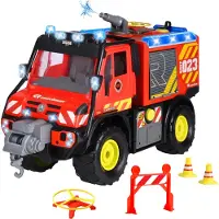 Dickie Toys Brannbil - MB Unimog U530 Fire Rescue - Lyd/Lyd - - OneSize - Bil