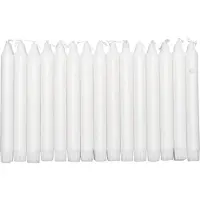 Multi Kronelys Ø22x200 mm Brændetid 7 timer Hvid - (30 stk.)