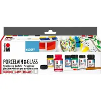 HOBBY2YOU Startsett for porselen & glass glossy 6x15 ml