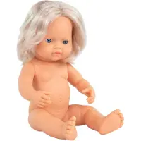 Miniland Europeisk Blond Babydukke 38 Cm