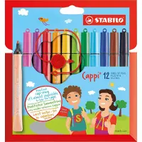 Stabilo Tusjer - Cappi - 12 stk. - Flerfarget - - OneSize - Tusj