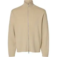 Selected Teller Relaxed Fit Genser Med Glidelås