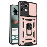 Mtp Products Nothing Phone (3a) Lite Hybrid-deksel med Roterende Ring med Kameraskjold - Roségull