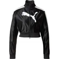 Puma FUTURE..ARCHIVE T7 Cropped Track Jacket Women, Clothing, Black, XS