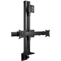 Multibrackets M - Monteringssett (skrivebordsmontering) - vertikal - for 3 LCD-skjermer - svart - skjermstørrelse: 24-50