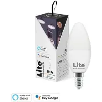 Lite bulb moments E14 C35 RGB 2700 - 6500K 4,5W Mælkehvid kertel lyskilde Wi-Fi