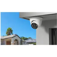Reolink P434 - Nettverksovervåkingskamera - lite tårn - utendørs, innendørs - værbestandig - farge (Dag og natt) - 8 MP - 3840 x 2160 - 4K - motorisert - lyd - LAN 10/100 - H.265 - DC 12 V / 48 V / P