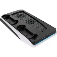FIXED - Ladestativ - 4 utgangskontakter (2 x USB, 2 x USB-C) - svart, hvit