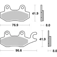 Brembo 07071 Organiske Bremseklosser