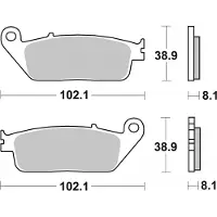 Brembo 07ho30 Type Sr Sintrede Bremseklosser