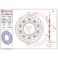 Brembo 78b40829 Flytende Bremseskive