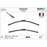 Valeo 550/450 SLOTINU KOMPL. VF341 SILENCIO FLAT