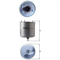 MAHLE ORIGINAL Filtr paliwa pasuje do: DS DS 3, CITROEN BERLINGO, BERLINGO MULTISPACE, BERLINGO/MINIVAN, C3 II, C3 II/HATCHBACK, C3 PICASSO, C4 AIRCROSS, C4 CACTUS, C4 GRAND PICASSO I 1.4D/1.6D 08.05-