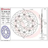 Brembo Oro 78b40895 Flytende Bremseskive