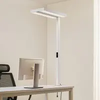 Arcchio LED-klemmelampe Logan, hvit, dimbar, sensor