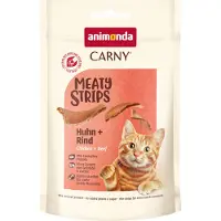 Animonda Carny Adult Meaty Strips - Sparpakke: kylling + okse (10 x 50 g)