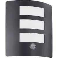 Eglo RASCINO-E utendørs vegglampe L235 E27 sensor IP44 sort