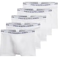 Ralph Lauren for man. 714864292010 Pack 5 Boxers Basics white (L), Homewear, Cotton