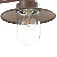 LINDBY veilampe Eloretta, rust, 110 cm, stål, IP44, E27