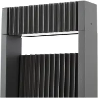 LUCANDE LED-gatelampe Tavion, 80 cm, antrasitt, IP65