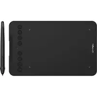 XP-Pen XPPen Deco mini7 V2 Drawing Pad, Koblet med ledninger (ikke trådløs), 5080 Ipi, 177,8 x 111,1 mm, USB, 1 cm, Sort