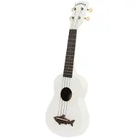 Kala Makala Soprano Shark ukulele, white