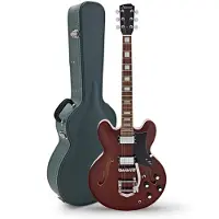 Hartwood Revival Legend TR Semi Acoustic Guitar & Hard Case Walnut