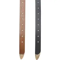 Urban Classics Chunky Buckle Loop Synthetic Leather Belte 2 Enheter