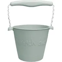 Scrunch Bøtte - Silikon - 13 cm - Sage Green - - OneSize - Bøtte